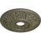 Ekena Millwork Valletta Ceiling Medallion (Fits Canopies up to 3 1/2"), 18"OD x 3 1/2"ID x 1"P, Spartan Stone CM18VLSSF - alternate 3
